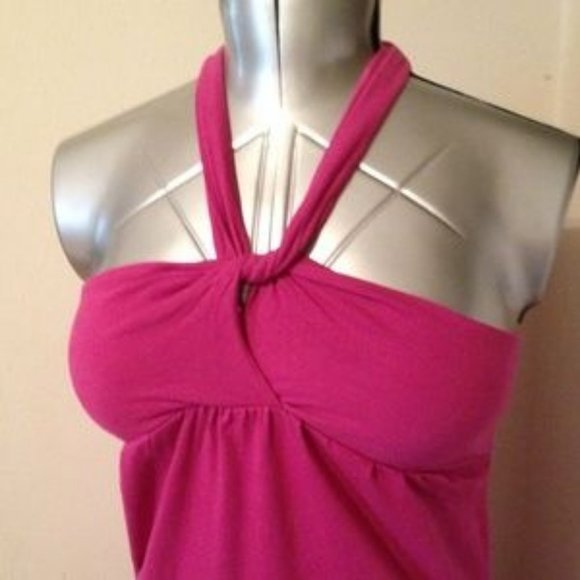 Pink Strapless/Halter Dress or Swimsuit Coverup S - Picture 2 of 4
